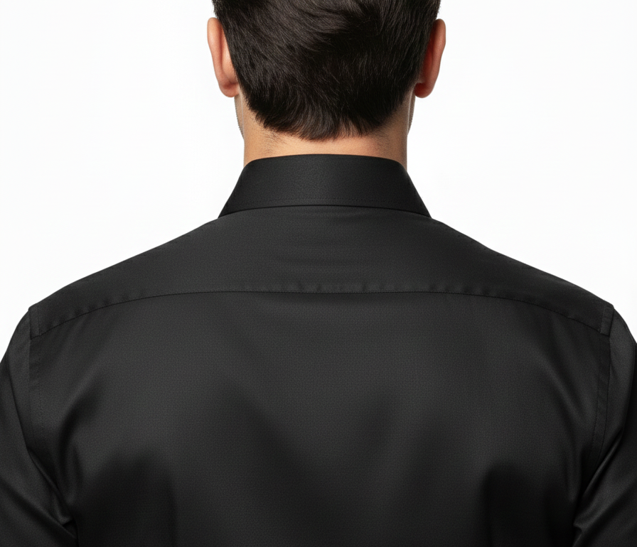Cottrixs Premium Silk Cotton Black Shirt
