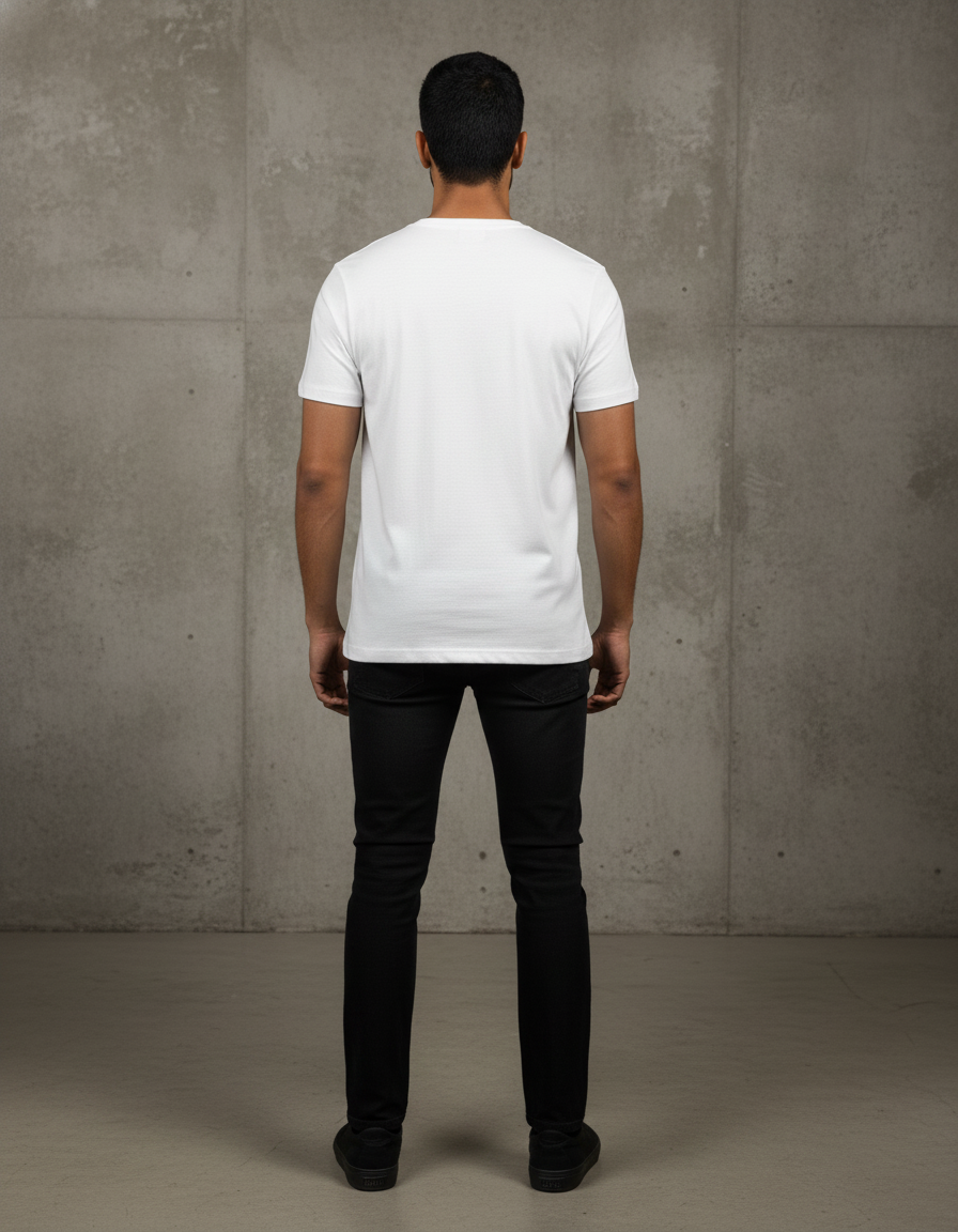 Cottrixs Men's White Graphic T-Shirt – “Born To Win” Skull Crown Design | Premium Cotton Streetwear Tee