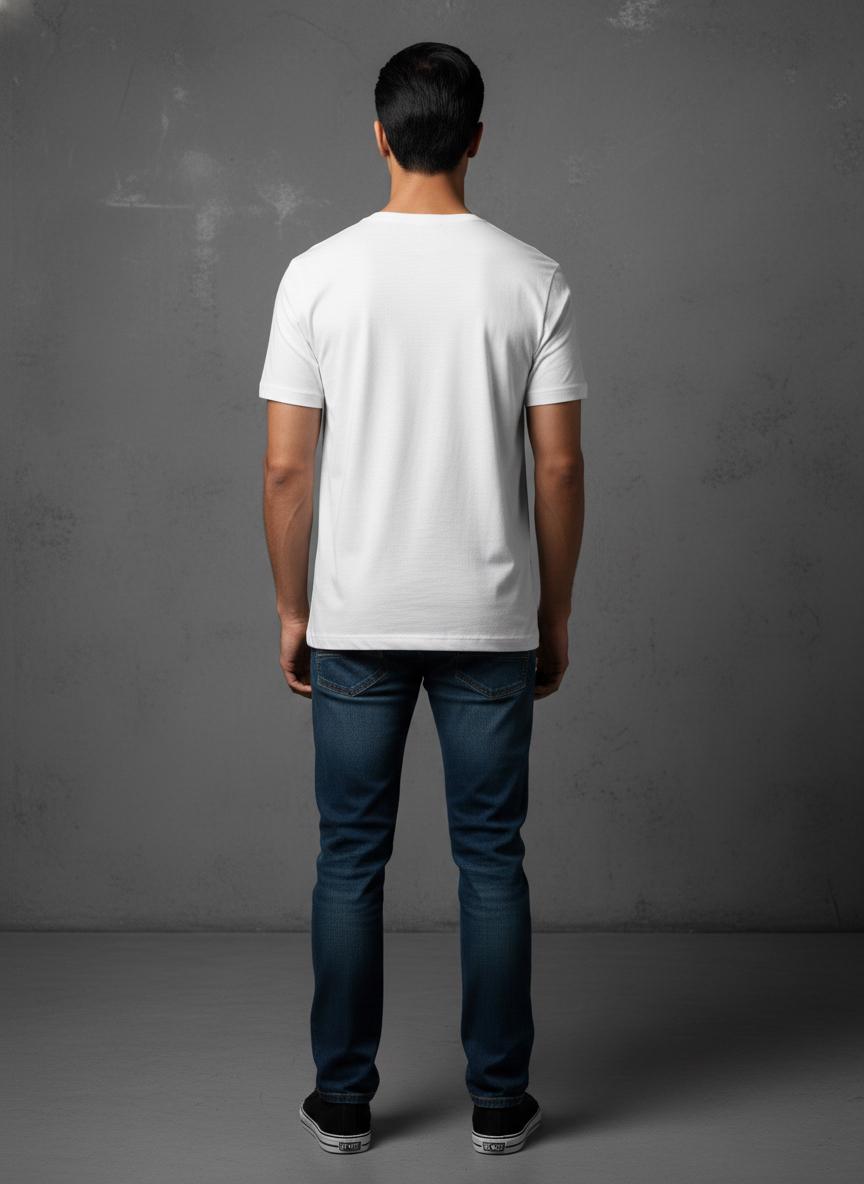 Cottrixs Men's Regular Fit Motivational Printed T-Shirt (Focus & Discipline Design)