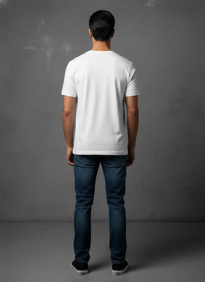 Cottrixs Men's Regular Fit Motivational Printed T-Shirt (Focus & Discipline Design)