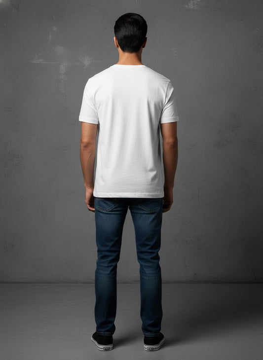 Cottrixs Men's Regular Fit Motivational Printed T-Shirt (Focus & Discipline Design)